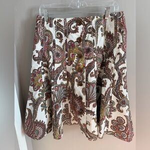 VINTAGE Cabi Paisley Button-Front Midi Skirt - Y2K Boho | Sz 8